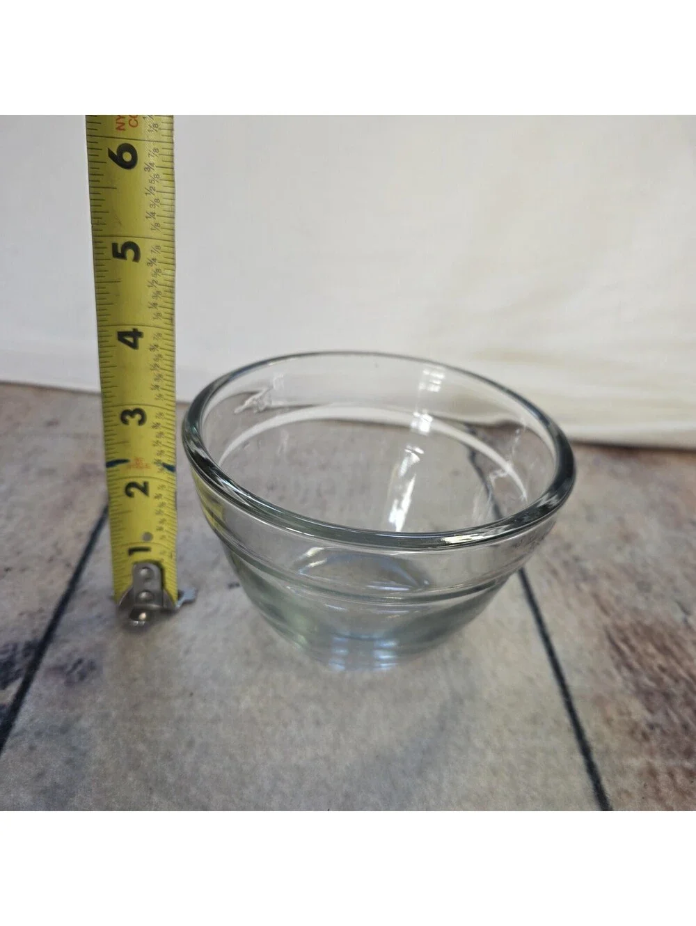 The Pampered Chef 1 1/2 Cup/375ml Clear Glass Measuring Storage Bowl Cup